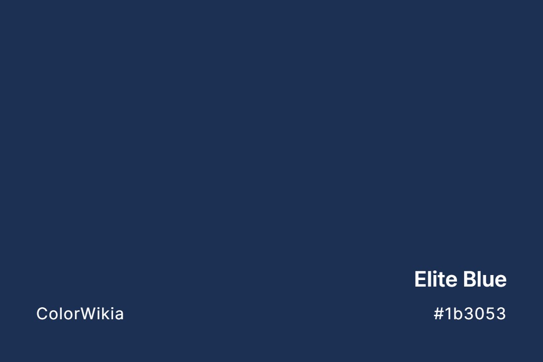 elite blue color 1b3053