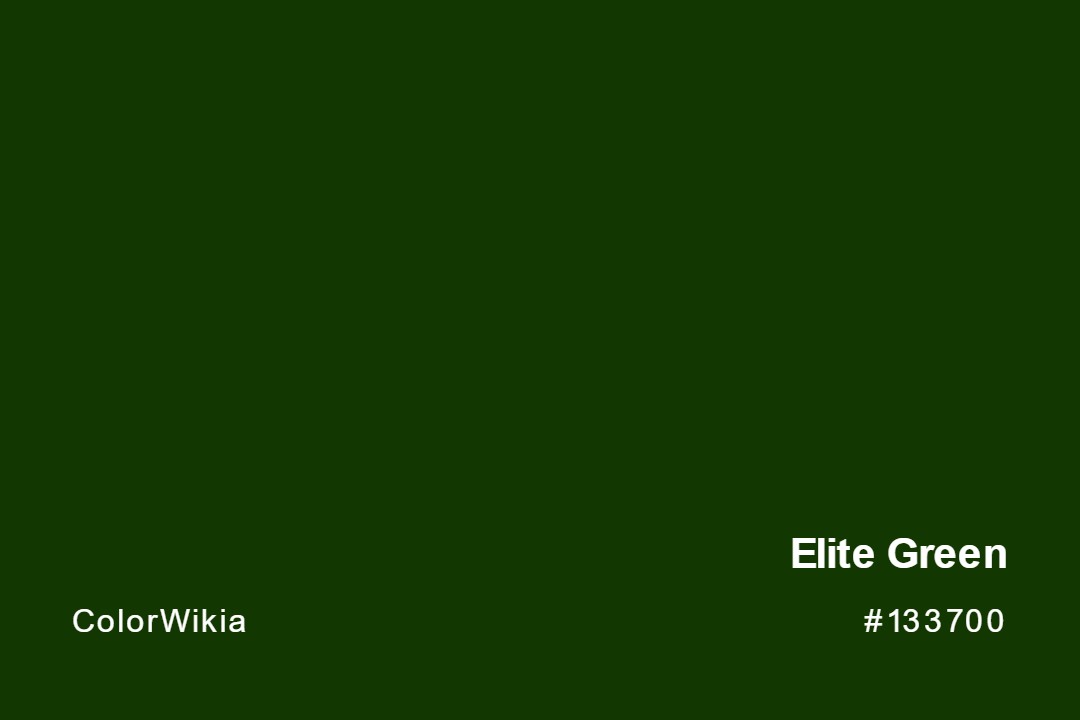 elite green color 133700