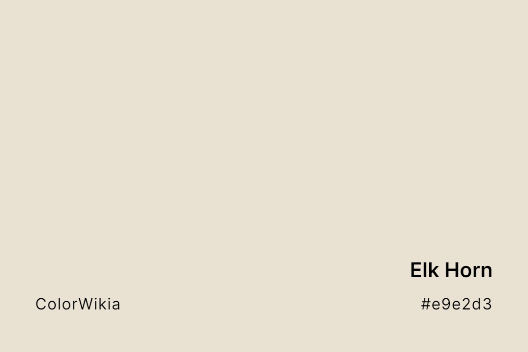 Elk Horn Color – #e9e2d3: Codes and Complete Breakdown