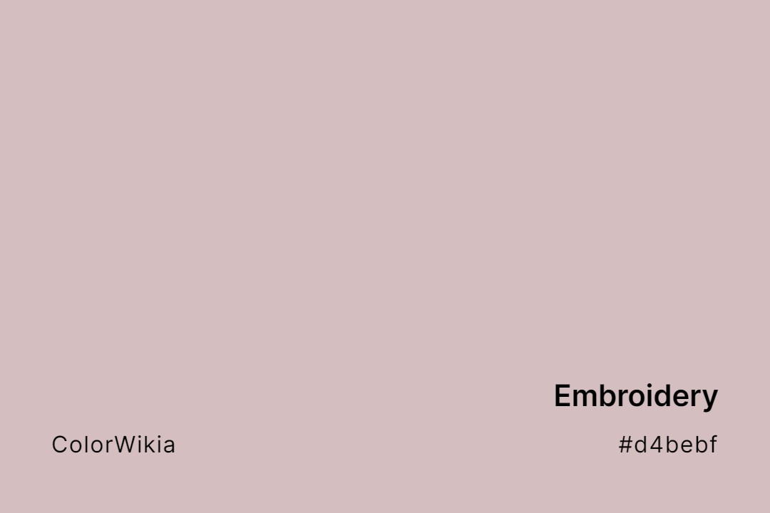 Embroidery Color – #d4bebf: Codes and Complete Breakdown