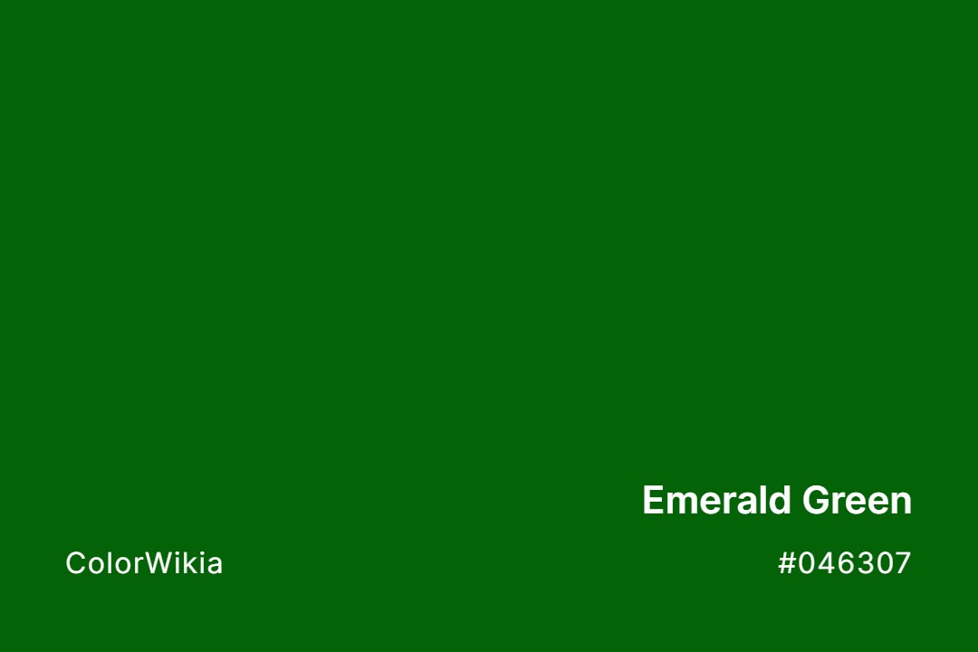 Emerald Green Color 046307 Codes And Complete Breakdown