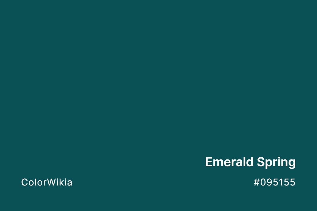 Emerald Spring Color – #095155: Codes and Complete Breakdown