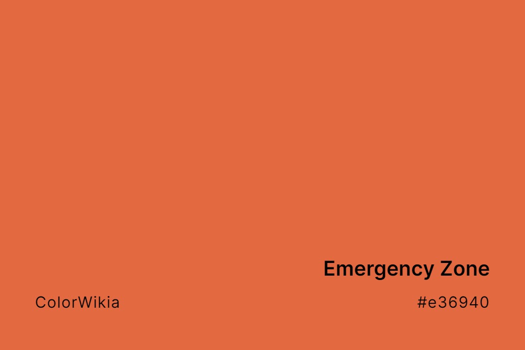 Emergency Zone Color – #e36940: Codes and Complete Breakdown