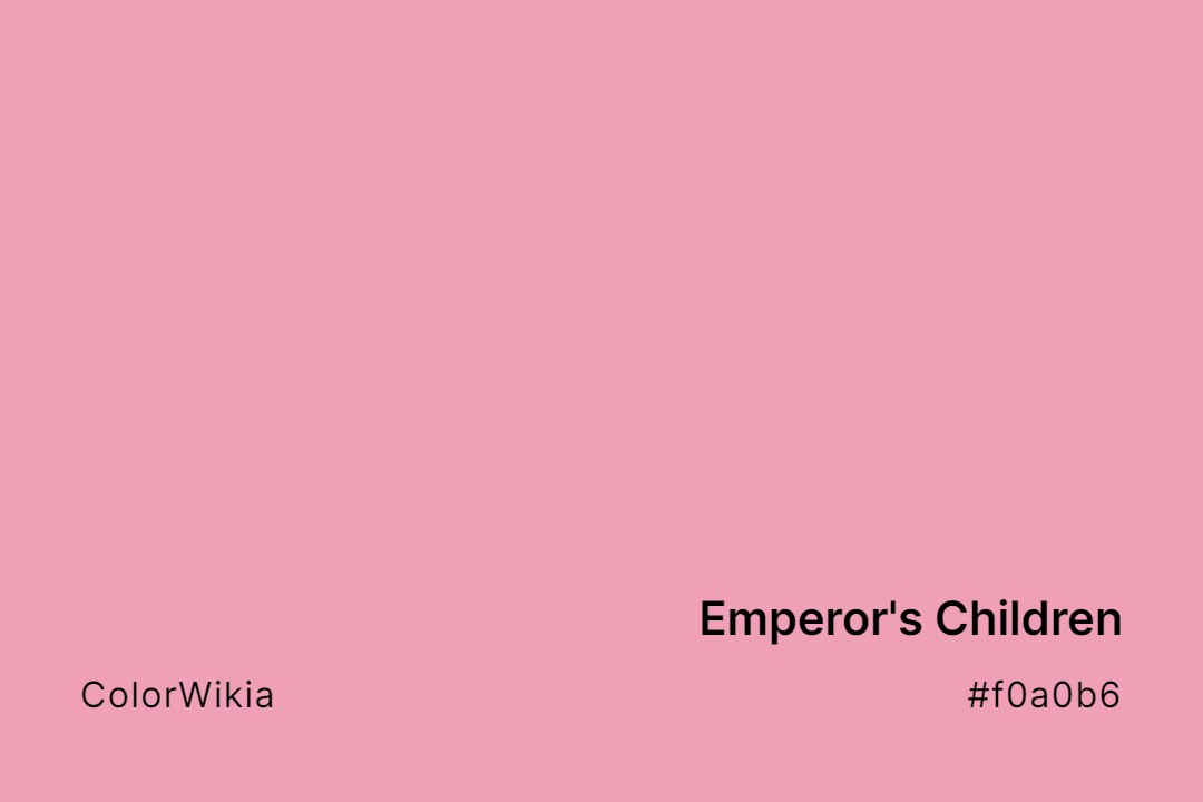 emperors children color f0a0b6