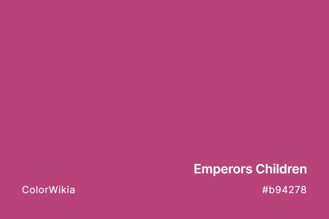 emperors children color b94278
