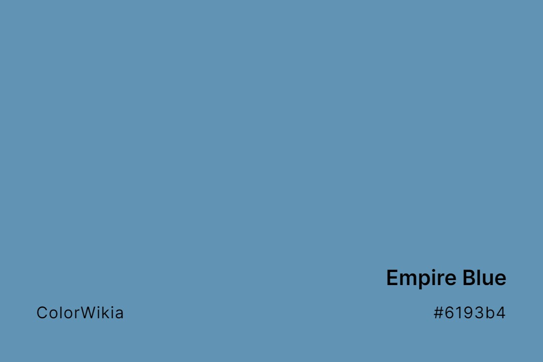 empire blue color 6193b4