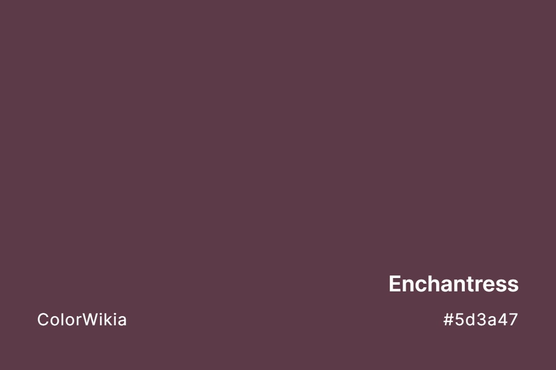 Enchantress Color – #5d3a47: Codes and Complete Breakdown