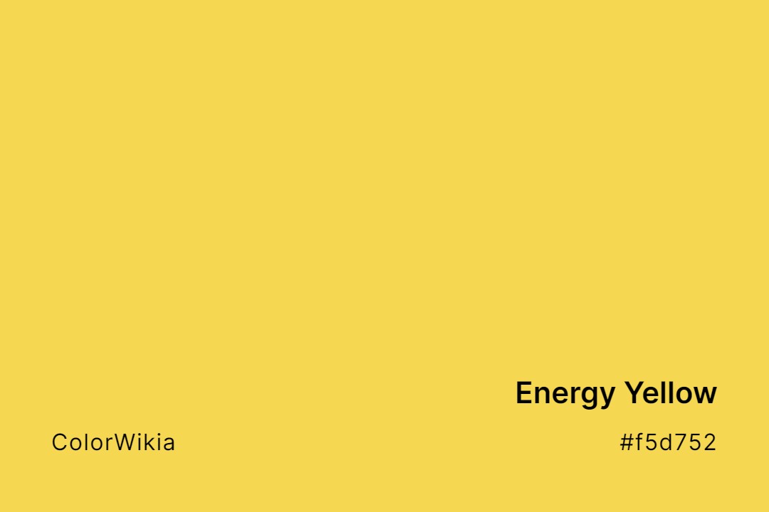 energy yellow color f5d752