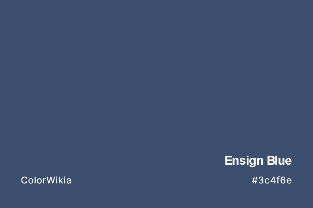 Ensign Blue Color – #3c4f6e: Codes and Complete Breakdown