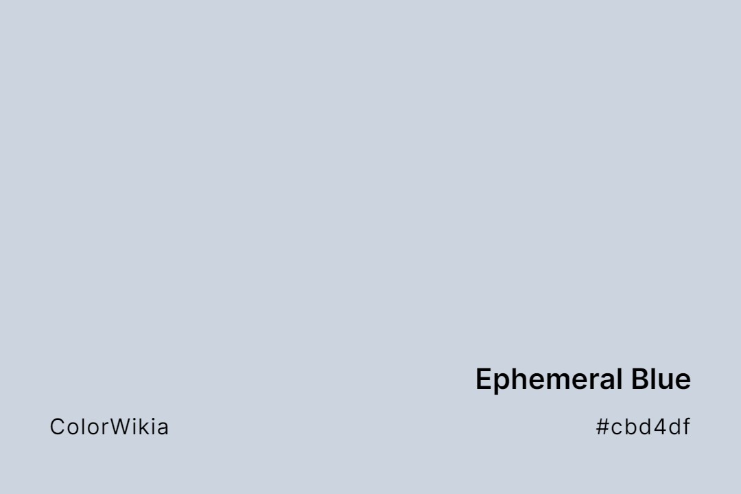 ephemeral blue color cbd4df