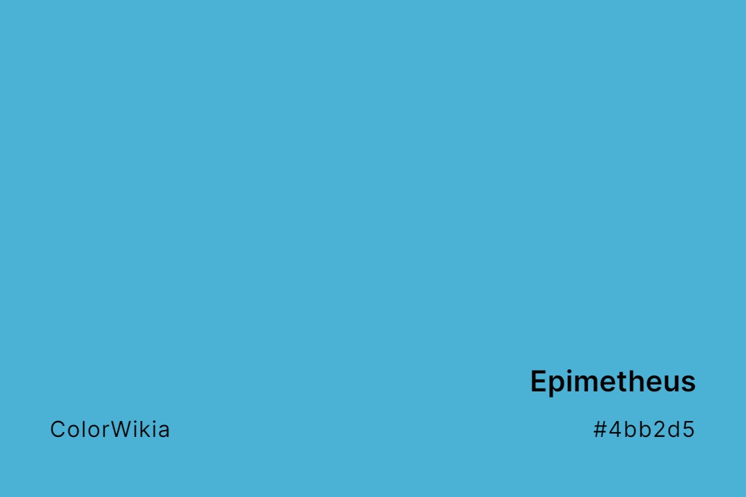 Epimetheus Color – #4bb2d5: Codes and Complete Breakdown
