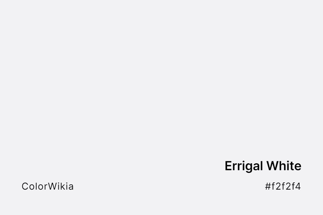 Errigal White Color – #f2f2f4: Codes and Complete Breakdown