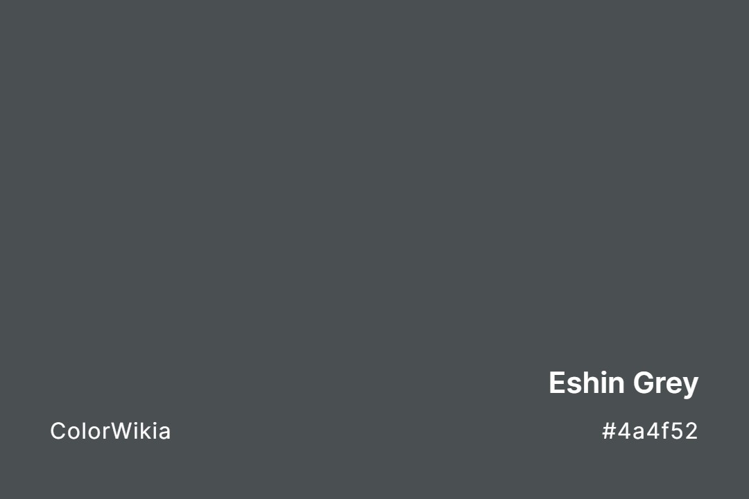 Eshin Grey Color – #4a4f52: Codes and Complete Breakdown