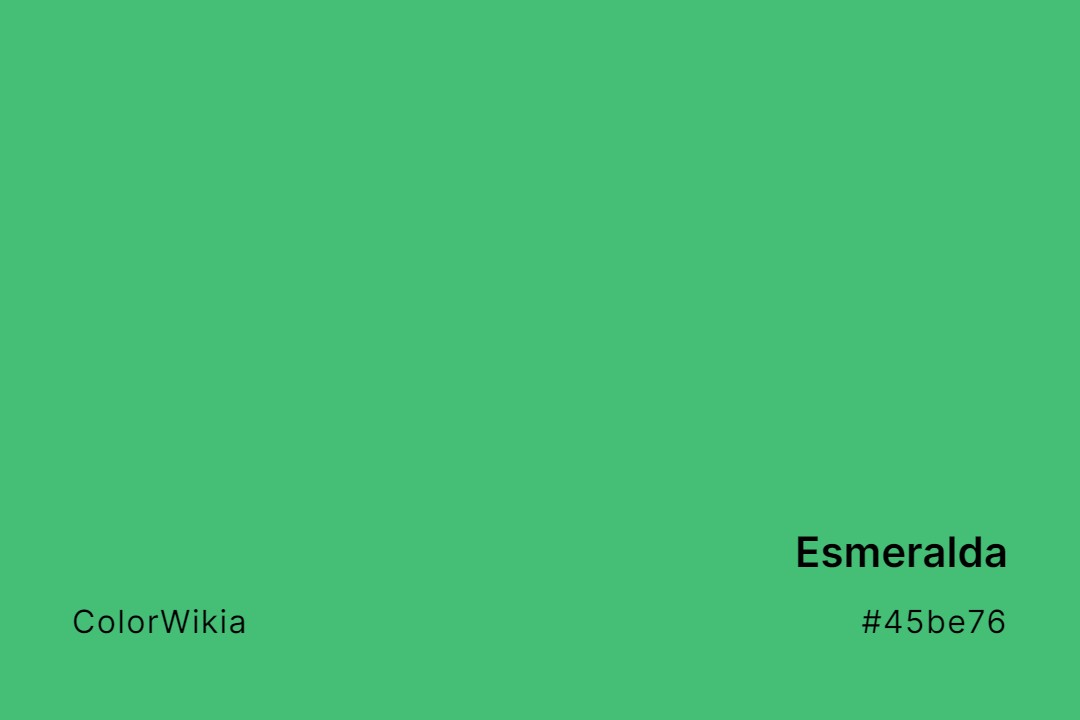 Esmeralda Color – #45be76: Codes and Complete Breakdown
