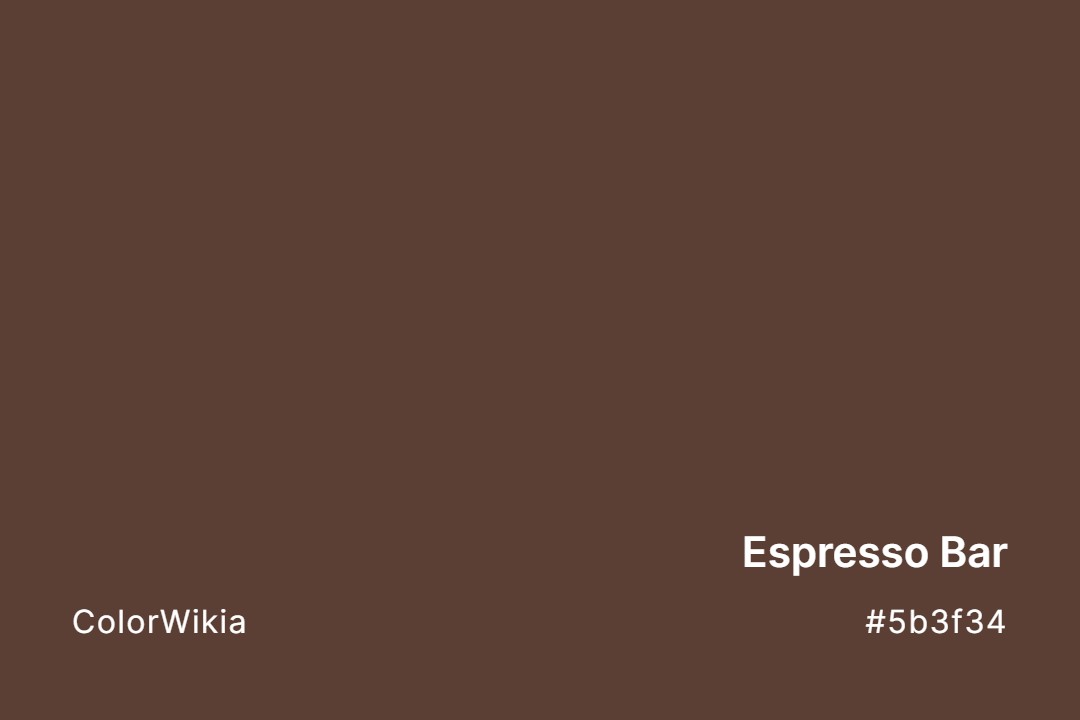 espresso bar color 5b3f34