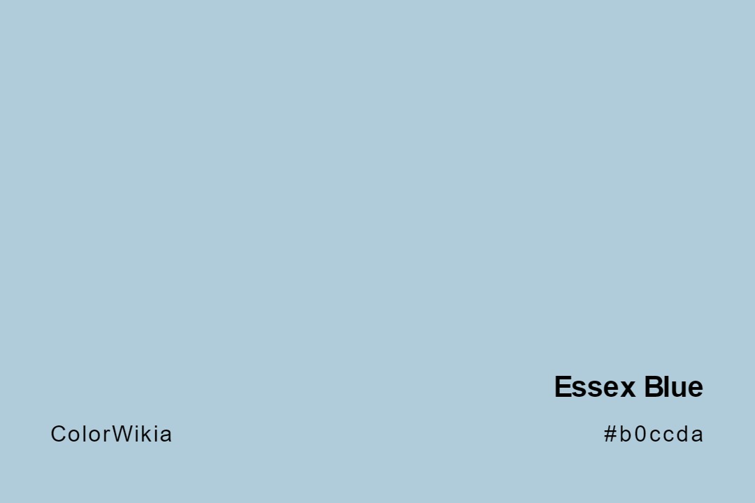 Essex Blue Color – #b0ccda: Codes and Complete Breakdown