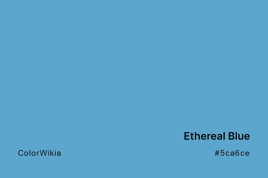 ethereal blue color 5ca6ce