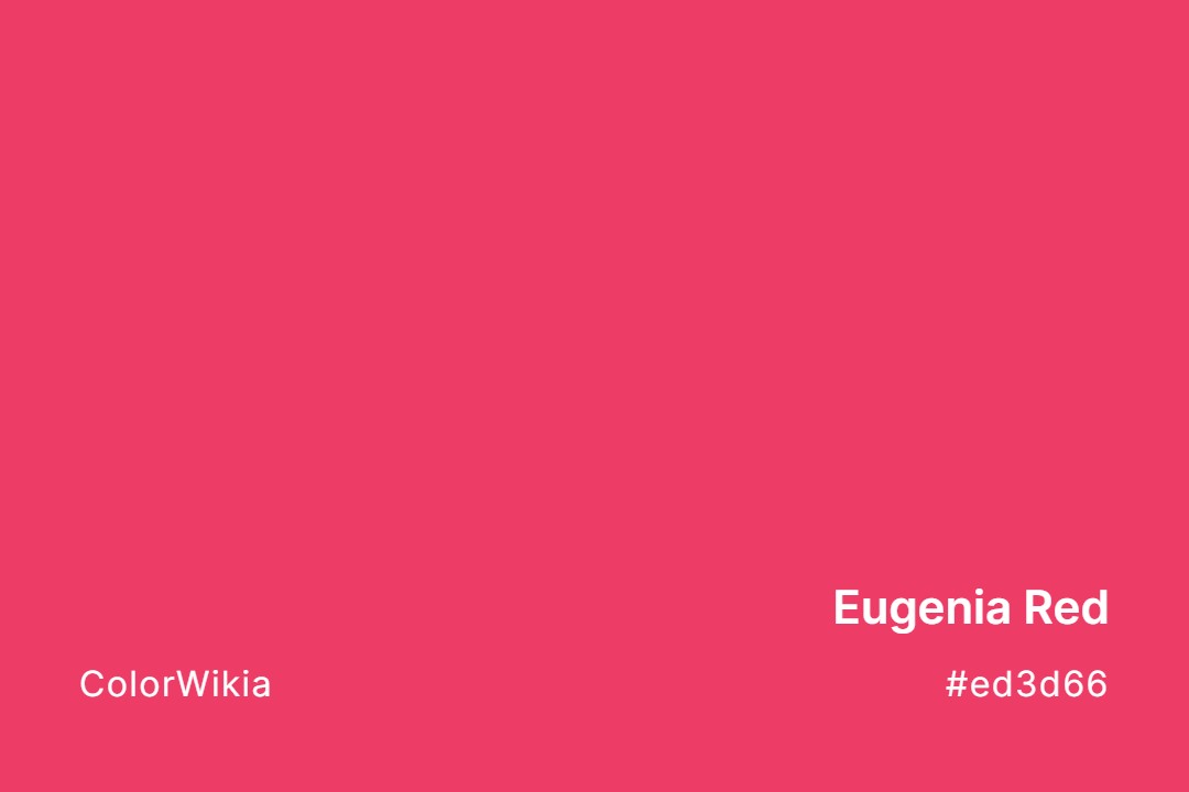 Eugenia Red Color – #ed3d66: Codes and Complete Breakdown