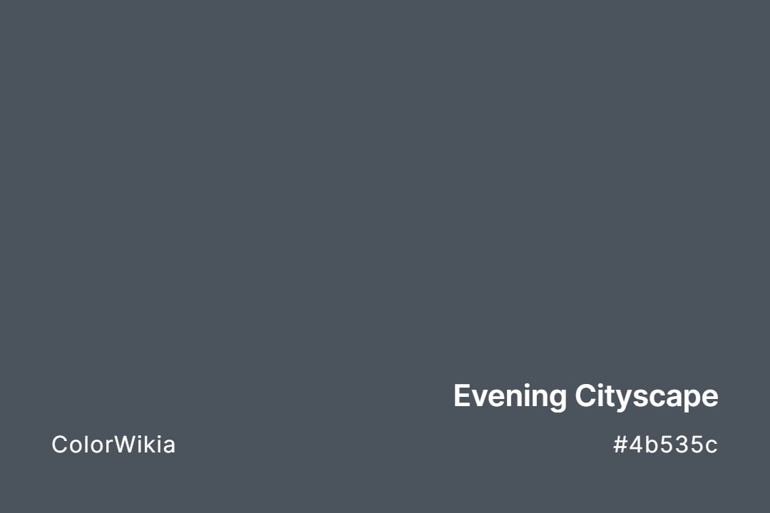 evening cityscape color 4b535c