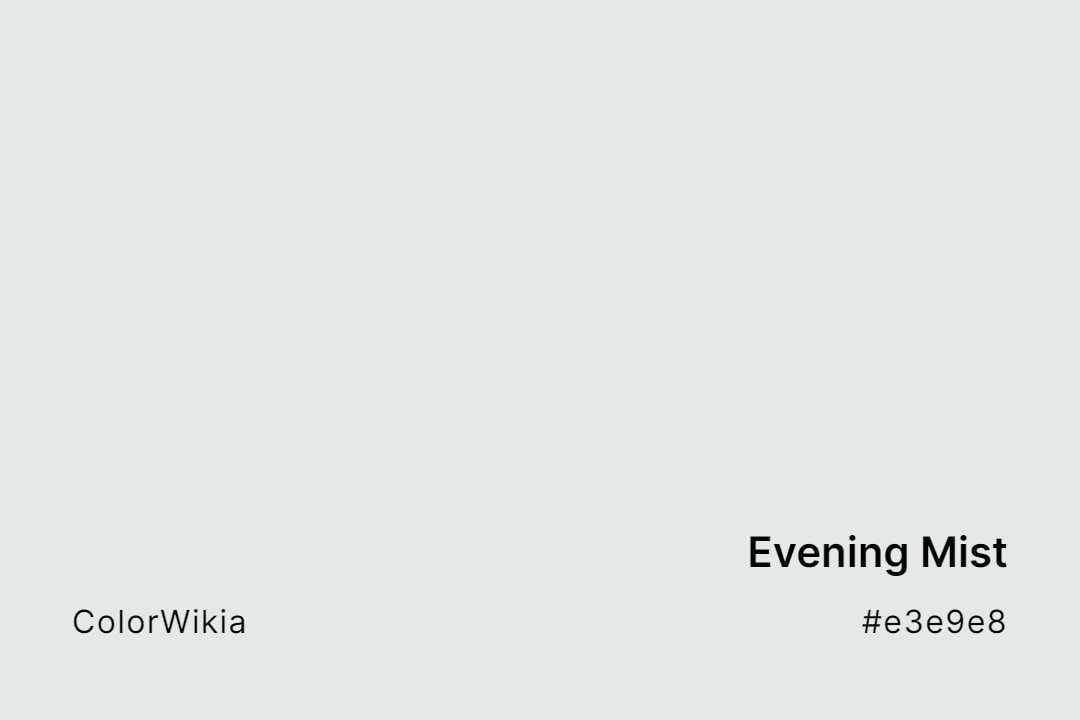 evening mist color e3e9e8