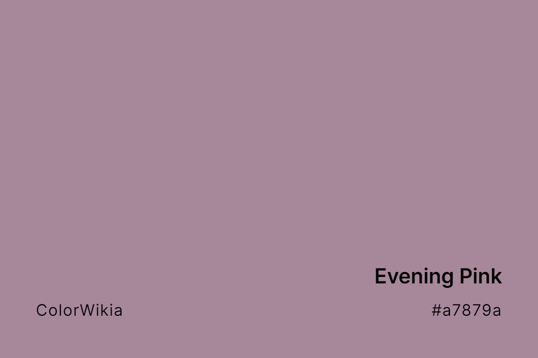 evening pink color a7879a