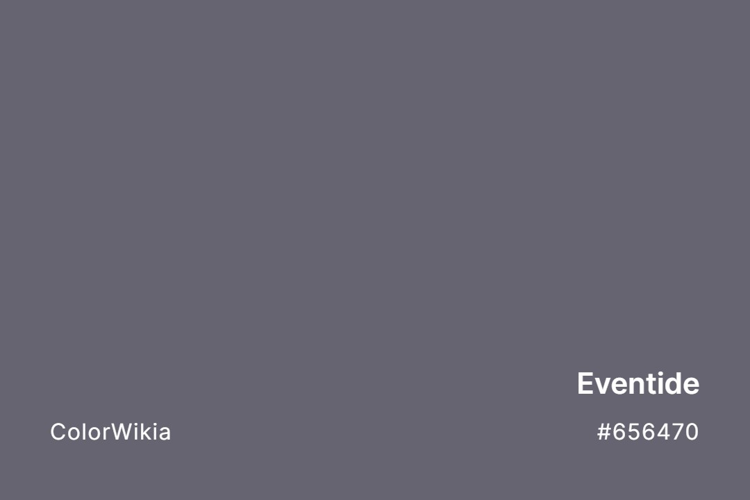 Eventide Color – #656470: Codes and Complete Breakdown