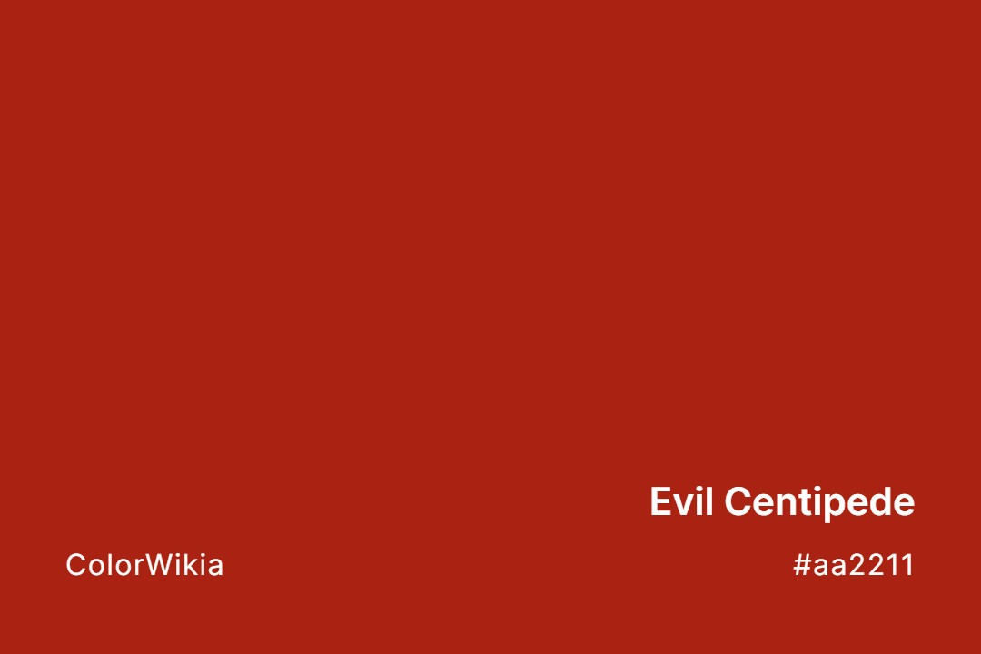 evil centipede color aa2211