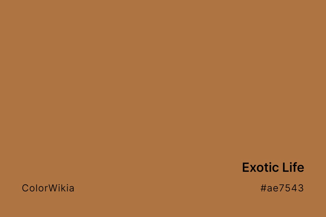 exotic life color ae7543
