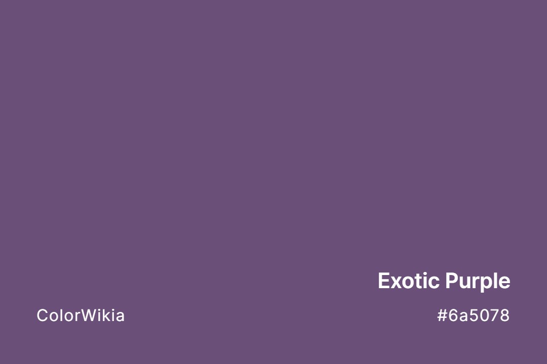 exotic purple color 6a5078