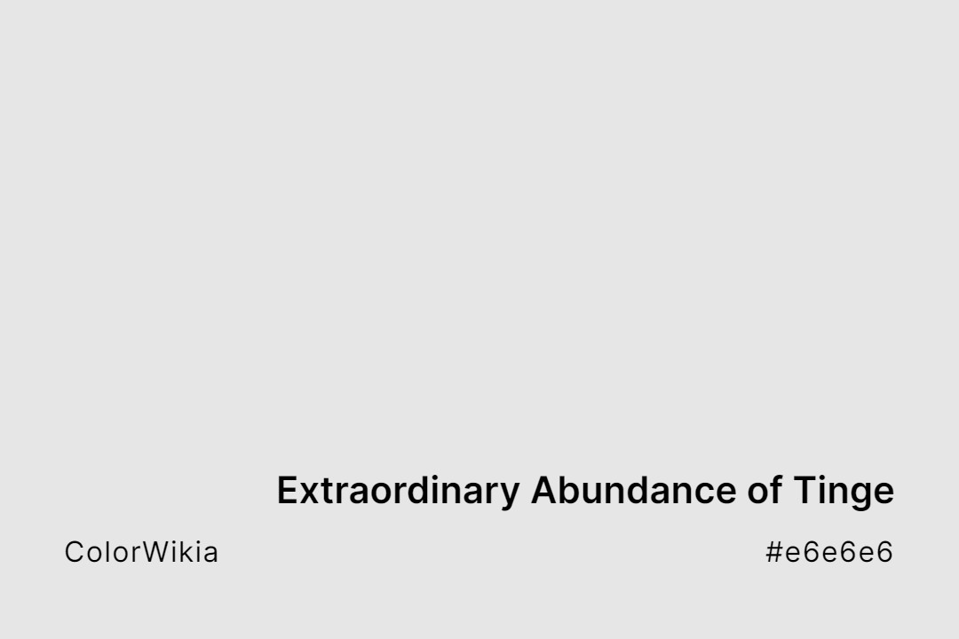 extraordinary abundance of tinge color e6e6e6
