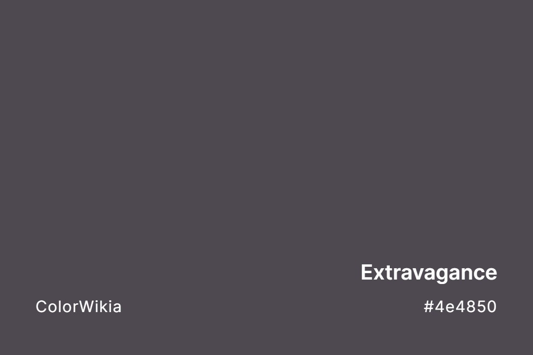 Extravagance Color – #4e4850: Codes and Complete Breakdown