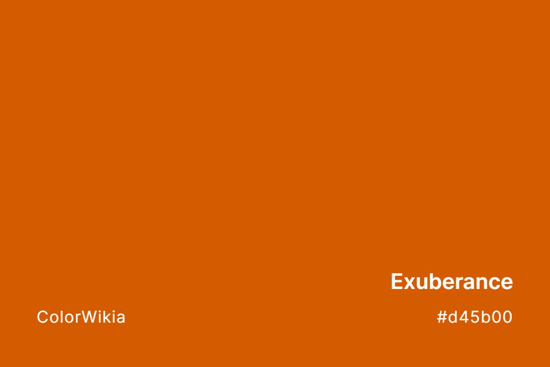 Exuberance Color – #d45b00: Codes and Complete Breakdown