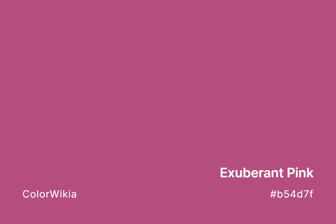 Exuberant Pink Color – #b54d7f: Codes and Complete Breakdown