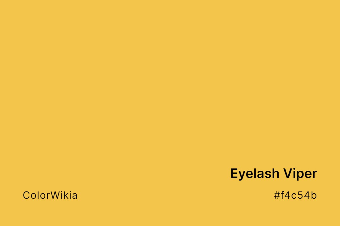 Eyelash Viper Color – #f4c54b: Codes and Complete Breakdown