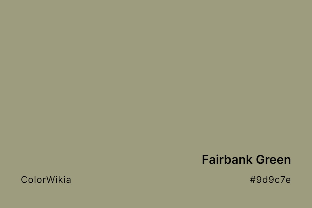 Fairbank Green Color – #9d9c7e: Codes and Complete Breakdown