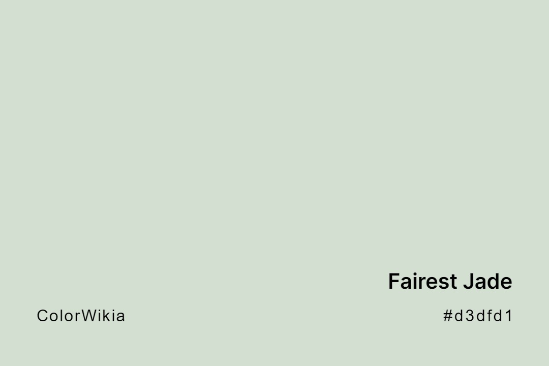 Fairest Jade Color – #d3dfd1: Codes and Complete Breakdown