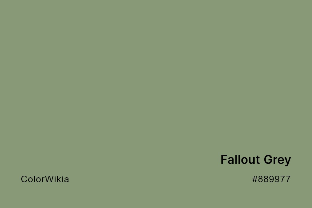 Fallout Grey Color – #889977: Codes and Complete Breakdown