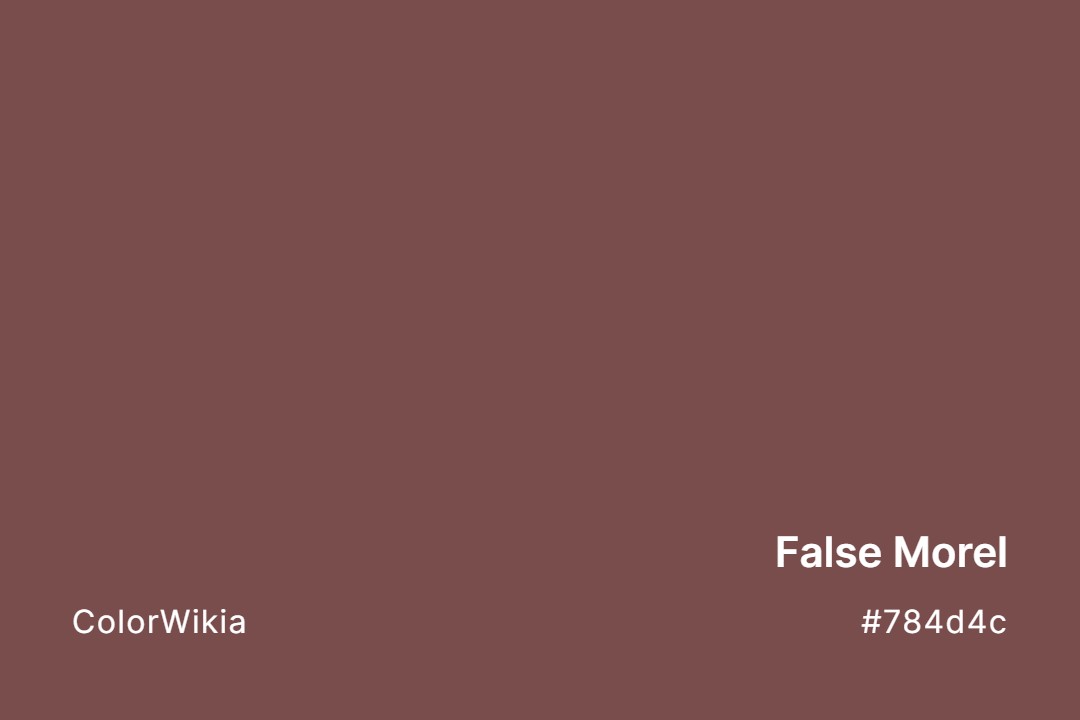 False Morel Color – #784d4c: Codes and Complete Breakdown