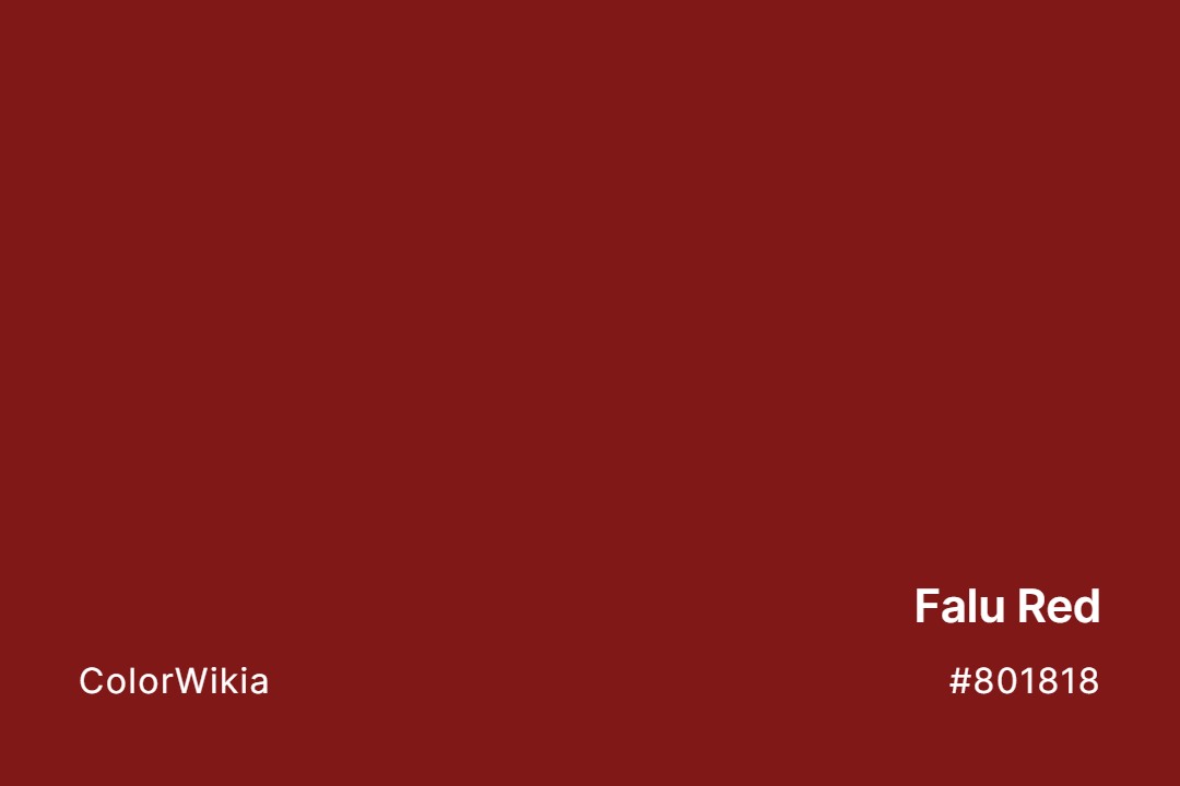 Falu Red Color – #801818: Codes and Complete Breakdown