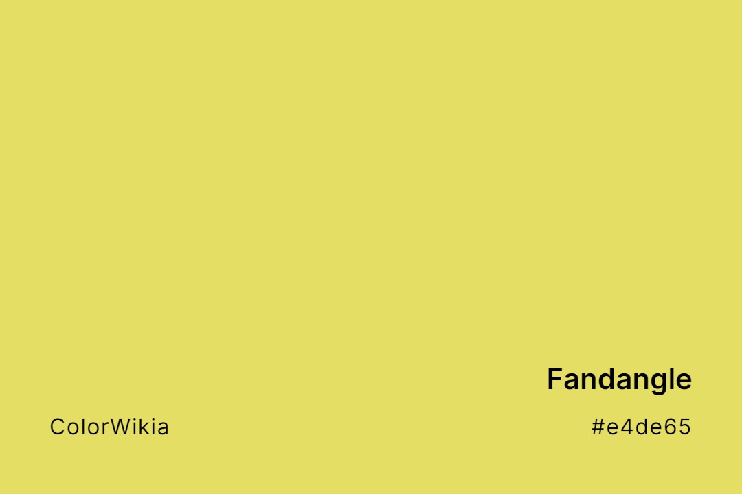 Fandangle Color – #e4de65: Codes and Complete Breakdown