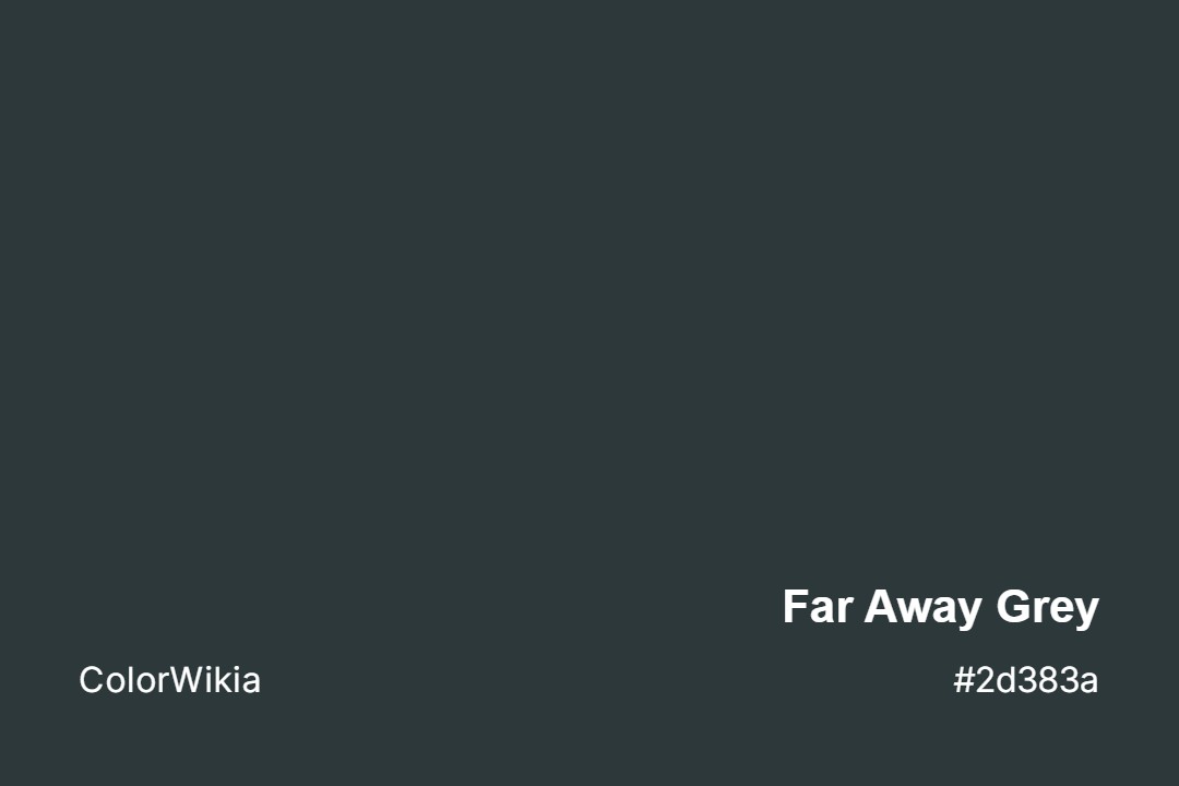 Far Away Grey Color – #2d383a: Codes and Complete Breakdown