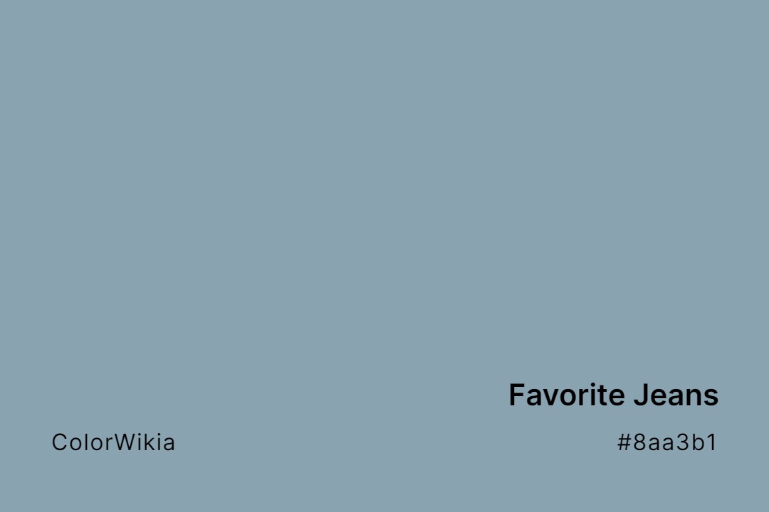 favorite jeans color 8aa3b1