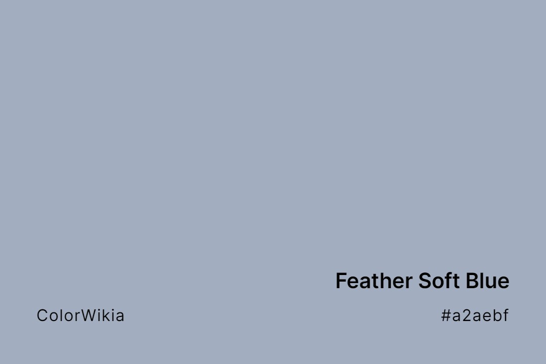 feather soft blue color a2aebf