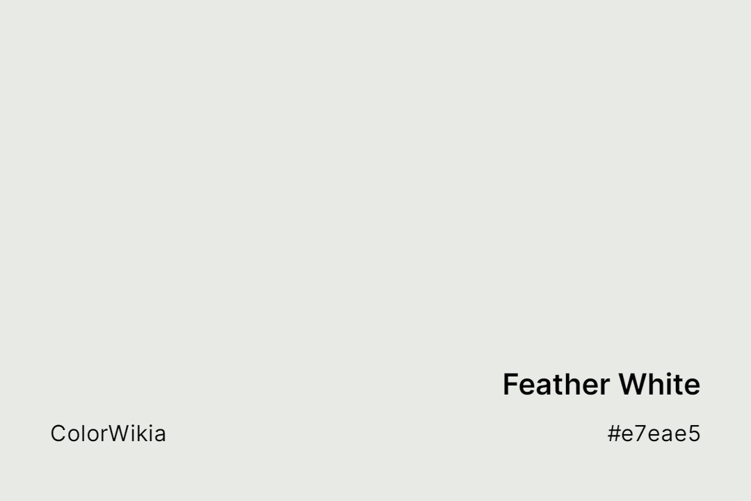 feather white color e7eae5