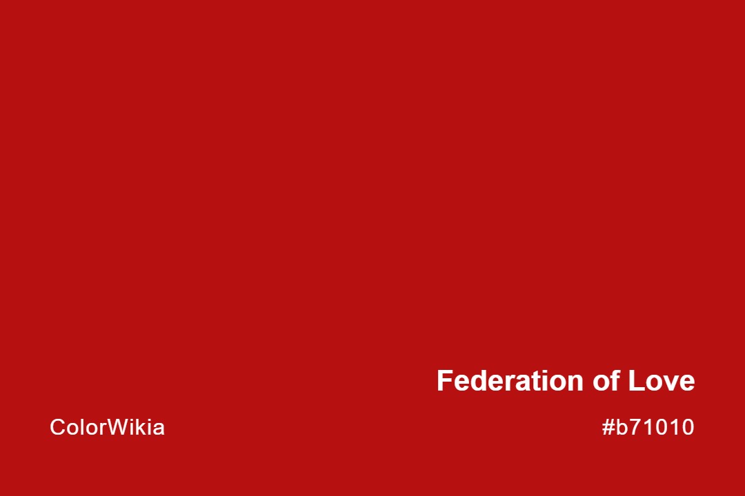 federation of love color b71010