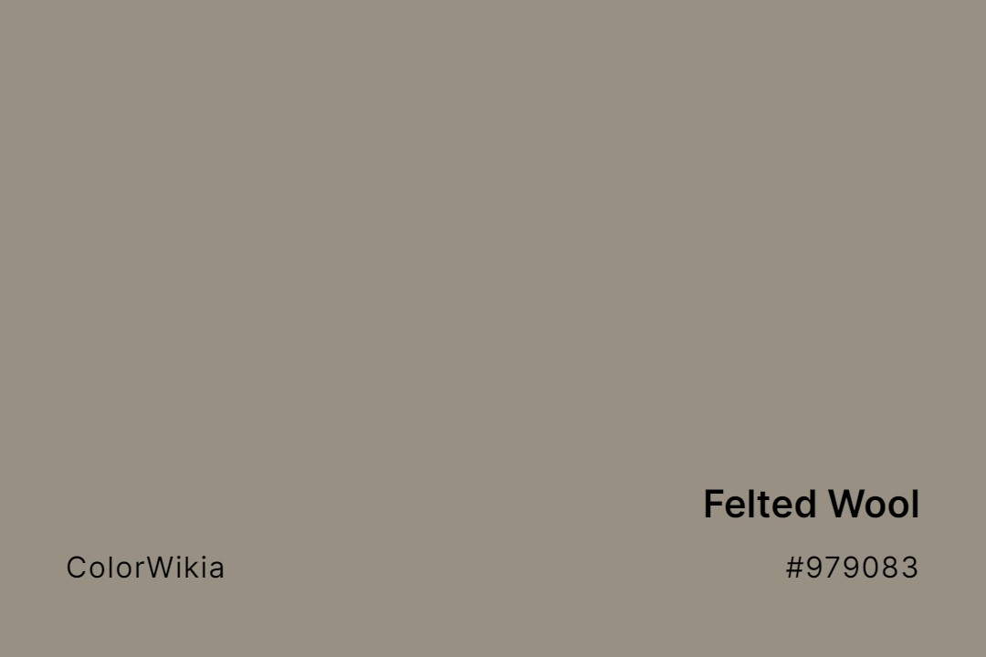 Felted Wool Color – #979083: Codes and Complete Breakdown