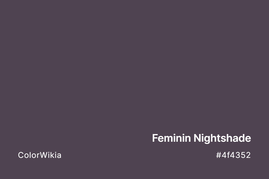 feminin nightshade color 4f4352