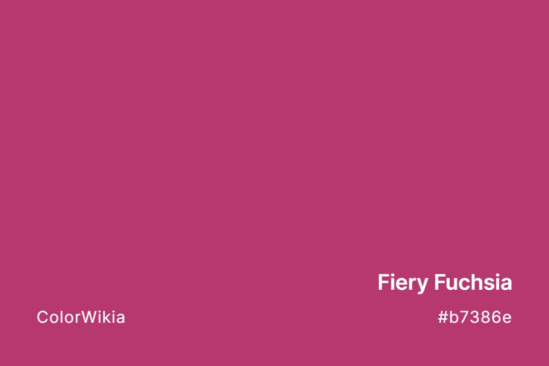 fiery fuchsia color b7386e