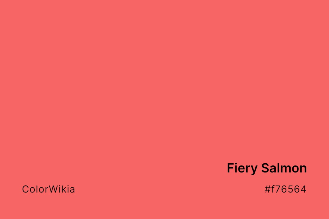 fiery salmon color f76564
