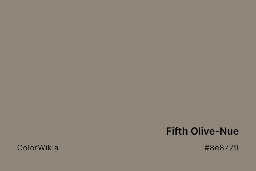 Fifth Olive-Nue Color – #8e8779: Codes and Complete Breakdown